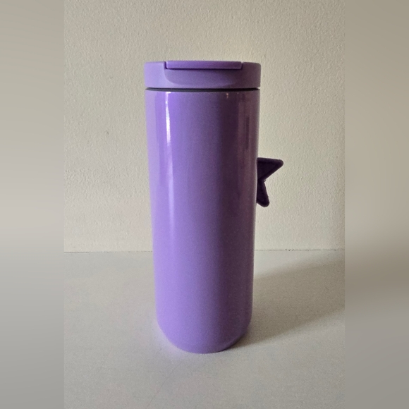 Starbucks Purple Matte Tumbler 12oz w Star Keychain Charm 2023 - Picture 5 of 10